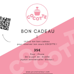 Carte cadeau Cocotte